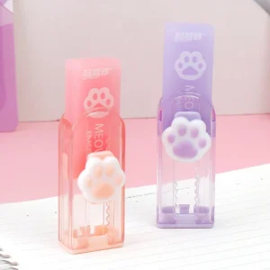 ยางลบ แบบเลื่อน ลายกรงเล็บแมวน่ารัก ขายยกโหล 12 ชิ้น