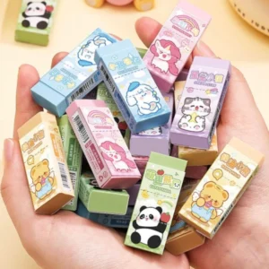 ยางลบดินสอ คละลายการ์ตูนน่ารัก สำหรับนักเรียน 1 กล่องมี 48 ชิ้น