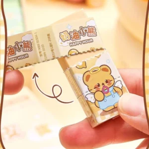 ยางลบดินสอ ลายหมีลายน่ารัก ทนทานและใช้งานได้ยาวนาน